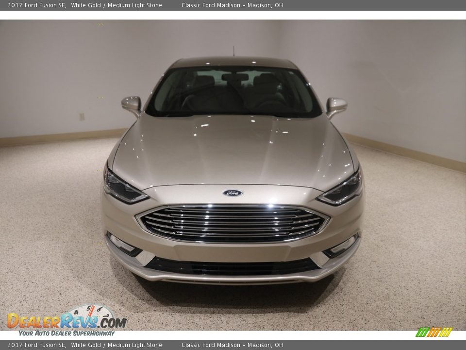 2017 Ford Fusion SE White Gold / Medium Light Stone Photo #2
