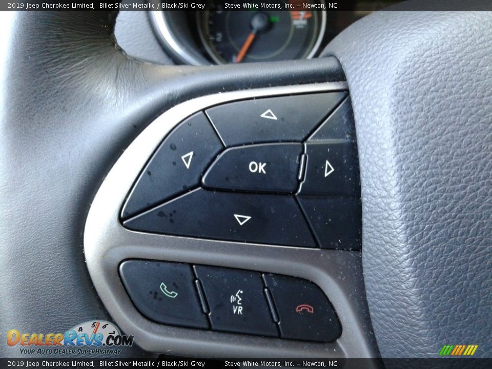 2019 Jeep Cherokee Limited Billet Silver Metallic / Black/Ski Grey Photo #18