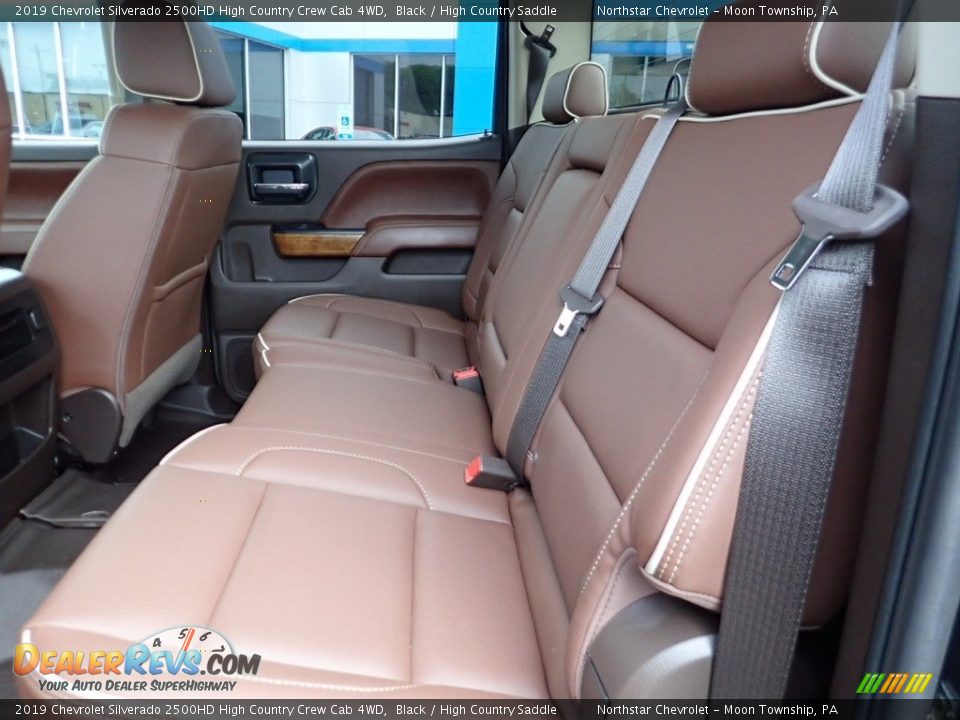 Rear Seat of 2019 Chevrolet Silverado 2500HD High Country Crew Cab 4WD Photo #21