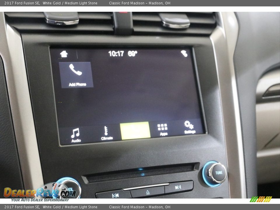 2017 Ford Fusion SE White Gold / Medium Light Stone Photo #12