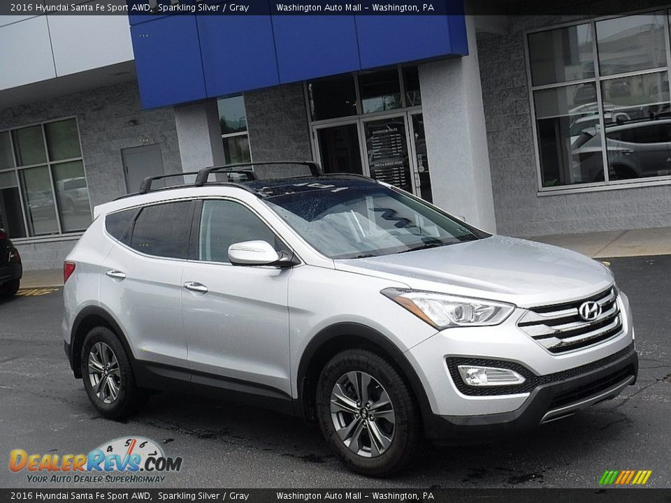 2016 Hyundai Santa Fe Sport AWD Sparkling Silver / Gray Photo #1