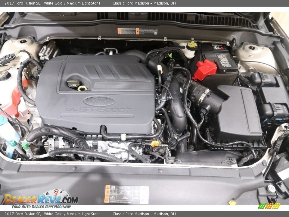 2017 Ford Fusion SE White Gold / Medium Light Stone Photo #17