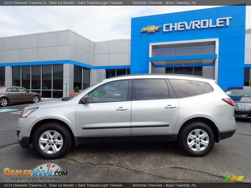 2014 Chevrolet Traverse LS Silver Ice Metallic / Dark Titanium/Light Titanium Photo #3