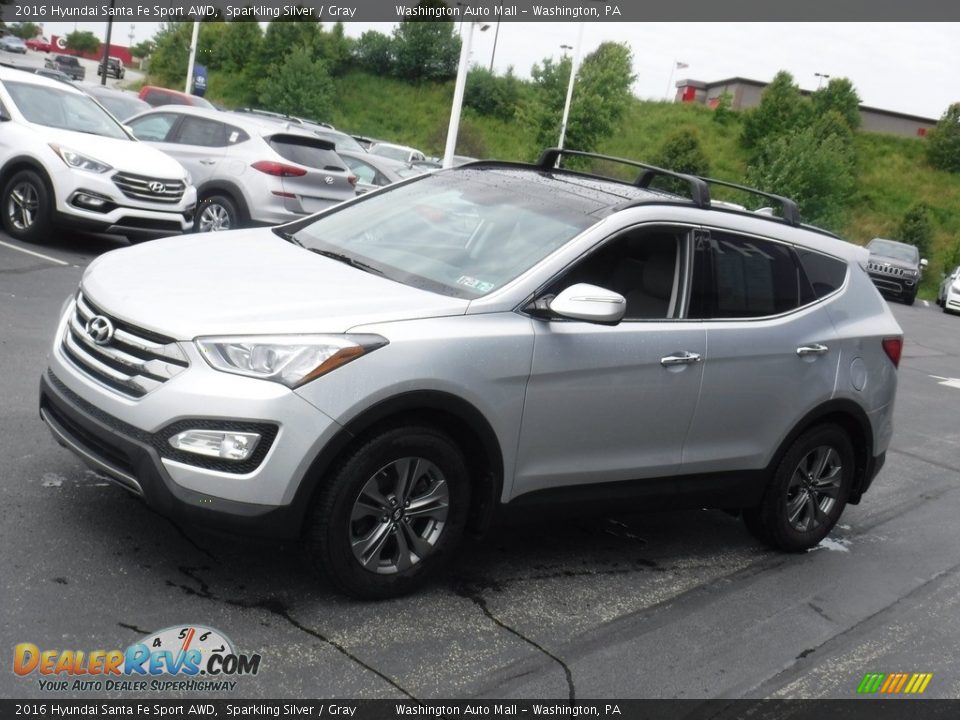 2016 Hyundai Santa Fe Sport AWD Sparkling Silver / Gray Photo #7