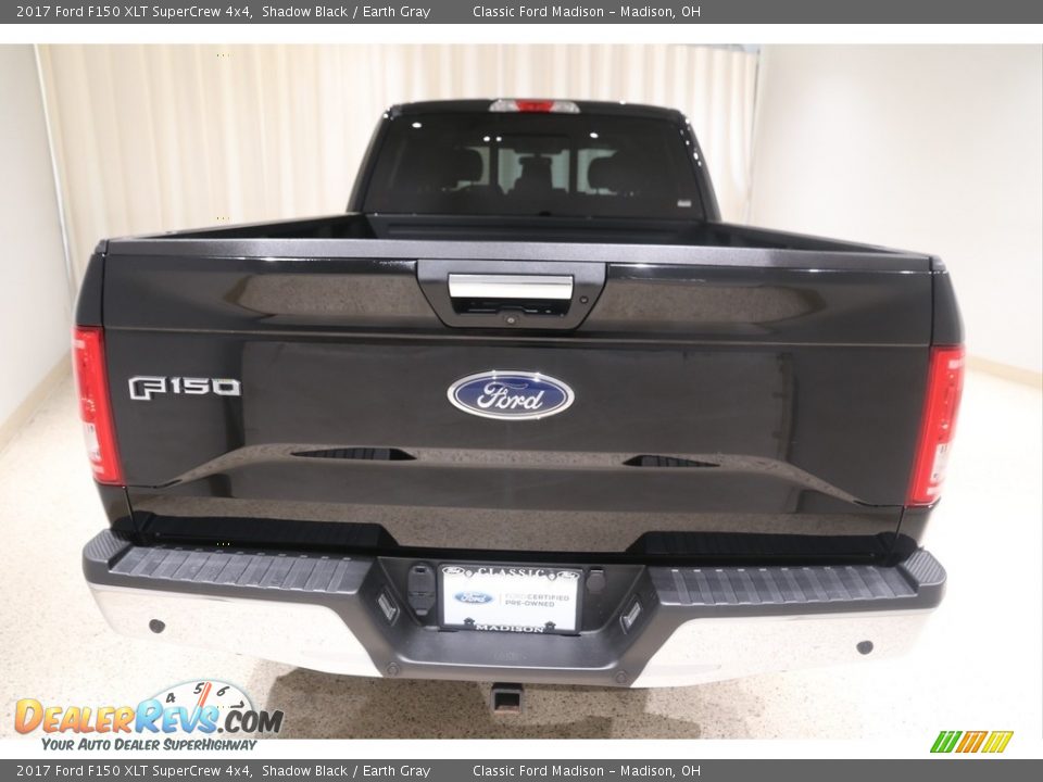2017 Ford F150 XLT SuperCrew 4x4 Shadow Black / Earth Gray Photo #4