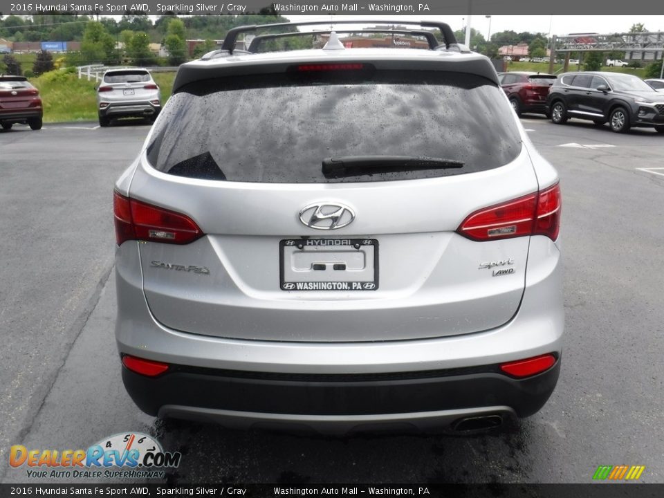 2016 Hyundai Santa Fe Sport AWD Sparkling Silver / Gray Photo #9