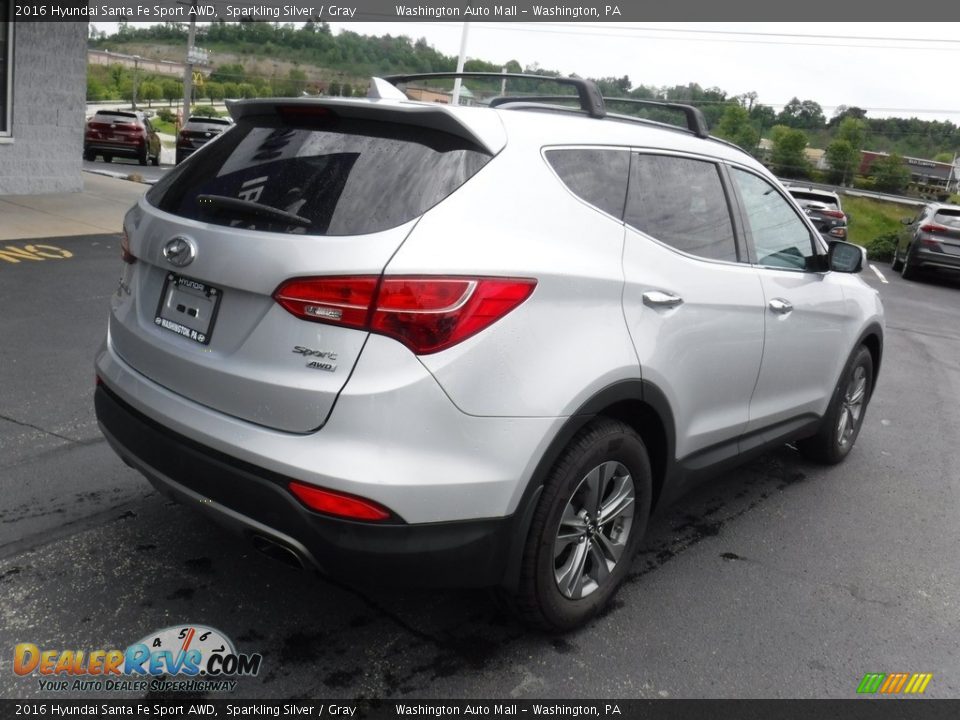 2016 Hyundai Santa Fe Sport AWD Sparkling Silver / Gray Photo #10
