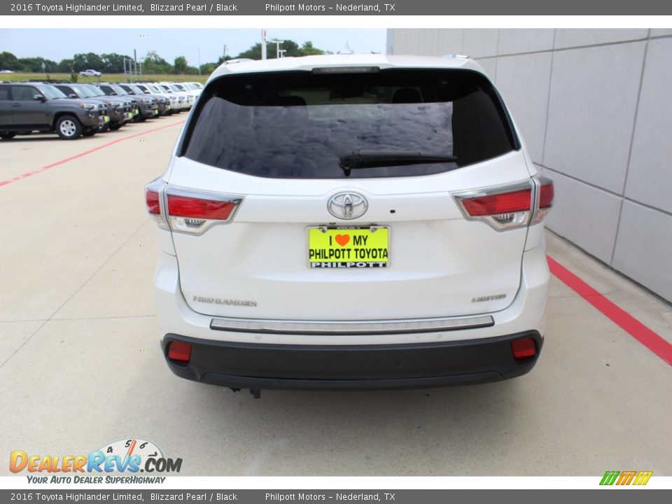 2016 Toyota Highlander Limited Blizzard Pearl / Black Photo #7