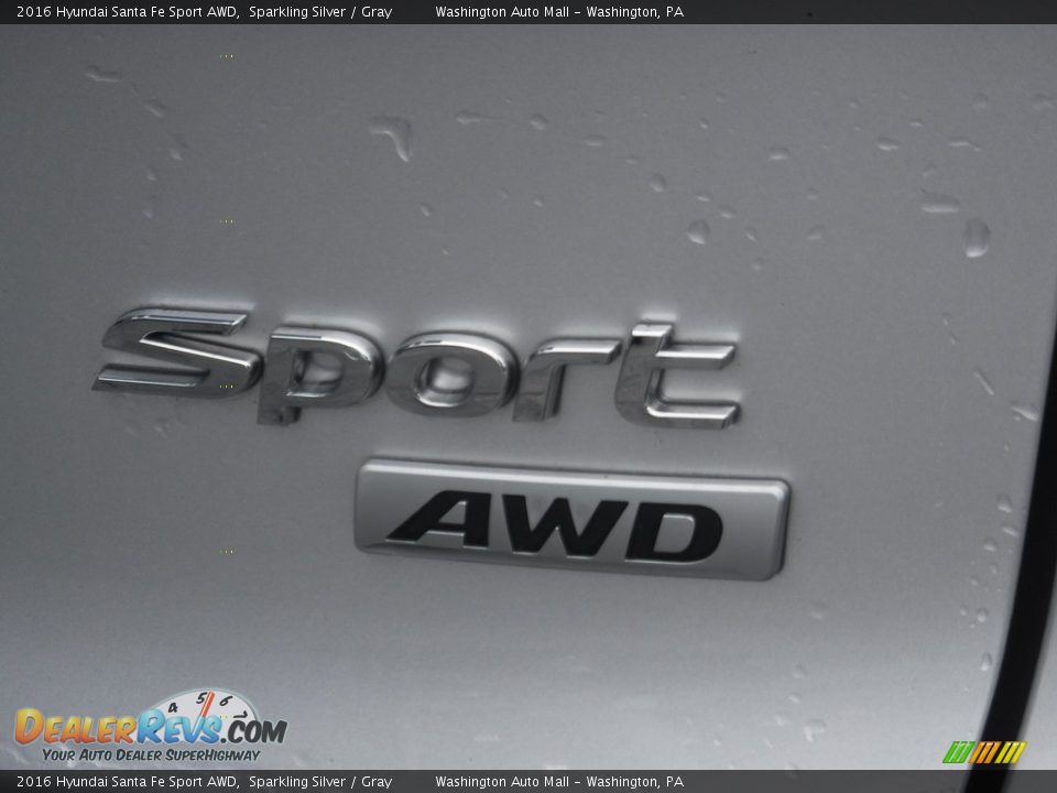 2016 Hyundai Santa Fe Sport AWD Sparkling Silver / Gray Photo #11