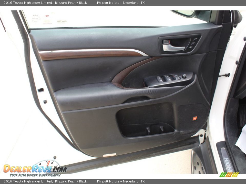 2016 Toyota Highlander Limited Blizzard Pearl / Black Photo #9