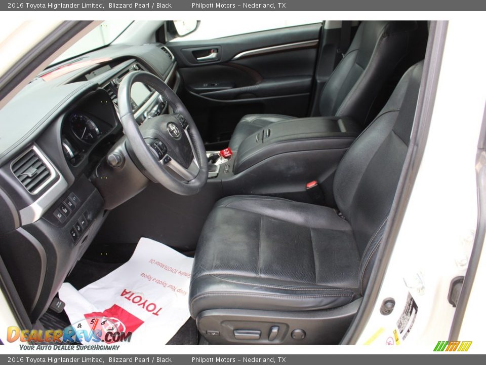 2016 Toyota Highlander Limited Blizzard Pearl / Black Photo #10