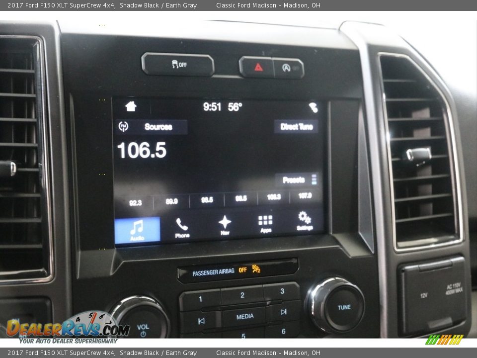 2017 Ford F150 XLT SuperCrew 4x4 Shadow Black / Earth Gray Photo #11