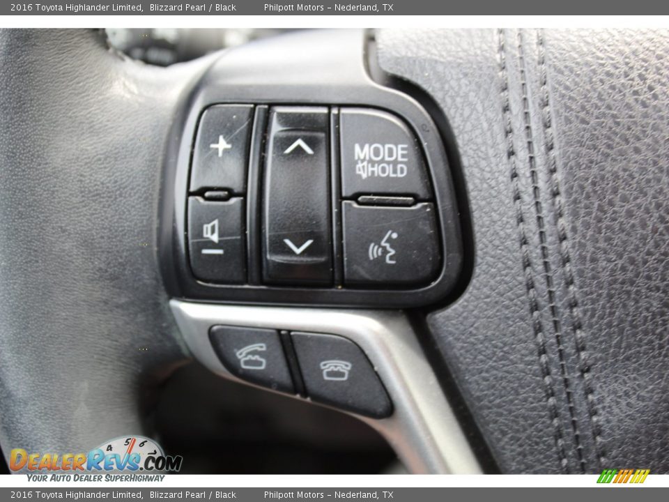 2016 Toyota Highlander Limited Blizzard Pearl / Black Photo #11