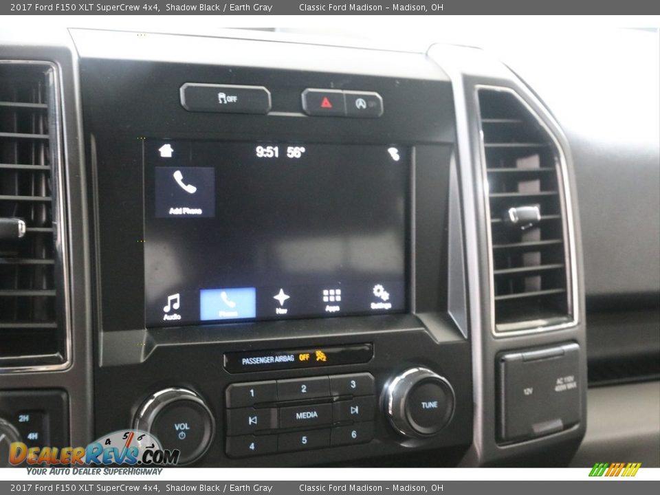 2017 Ford F150 XLT SuperCrew 4x4 Shadow Black / Earth Gray Photo #12