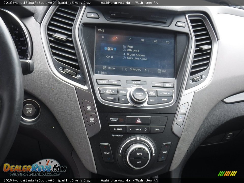 2016 Hyundai Santa Fe Sport AWD Sparkling Silver / Gray Photo #17