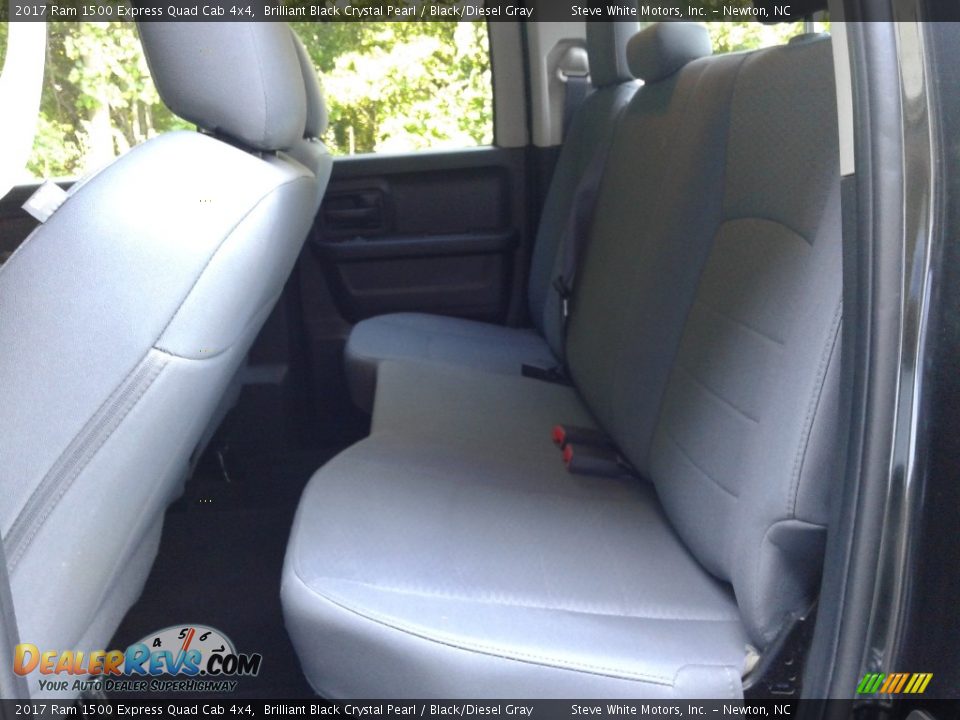 2017 Ram 1500 Express Quad Cab 4x4 Brilliant Black Crystal Pearl / Black/Diesel Gray Photo #10