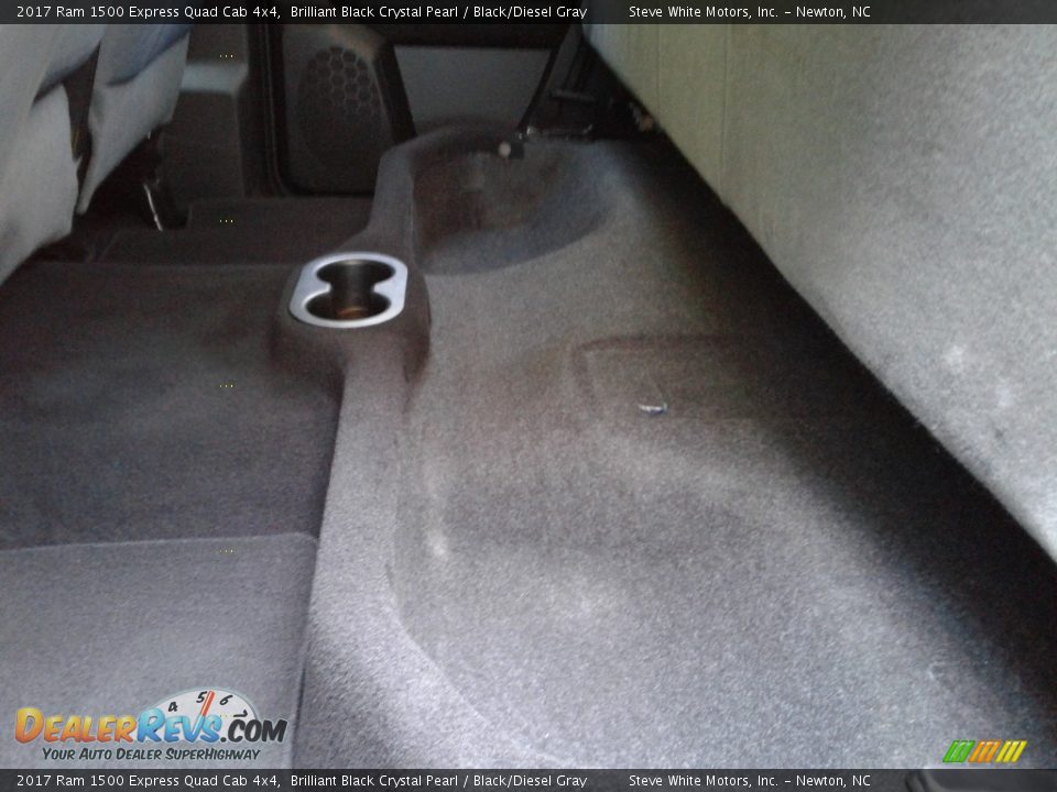 2017 Ram 1500 Express Quad Cab 4x4 Brilliant Black Crystal Pearl / Black/Diesel Gray Photo #11