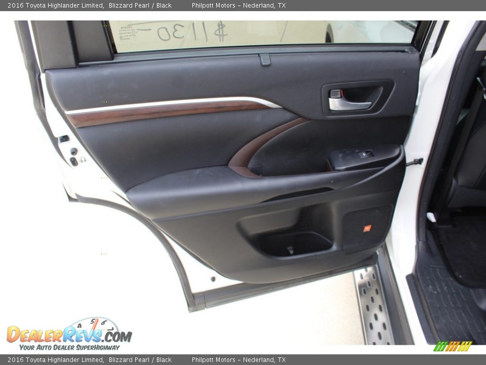2016 Toyota Highlander Limited Blizzard Pearl / Black Photo #19