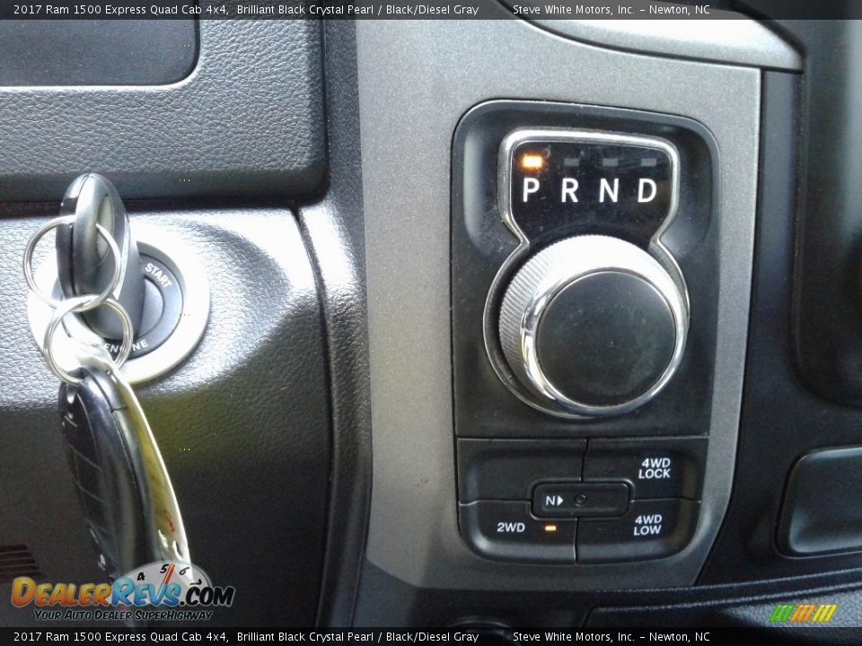 2017 Ram 1500 Express Quad Cab 4x4 Brilliant Black Crystal Pearl / Black/Diesel Gray Photo #17