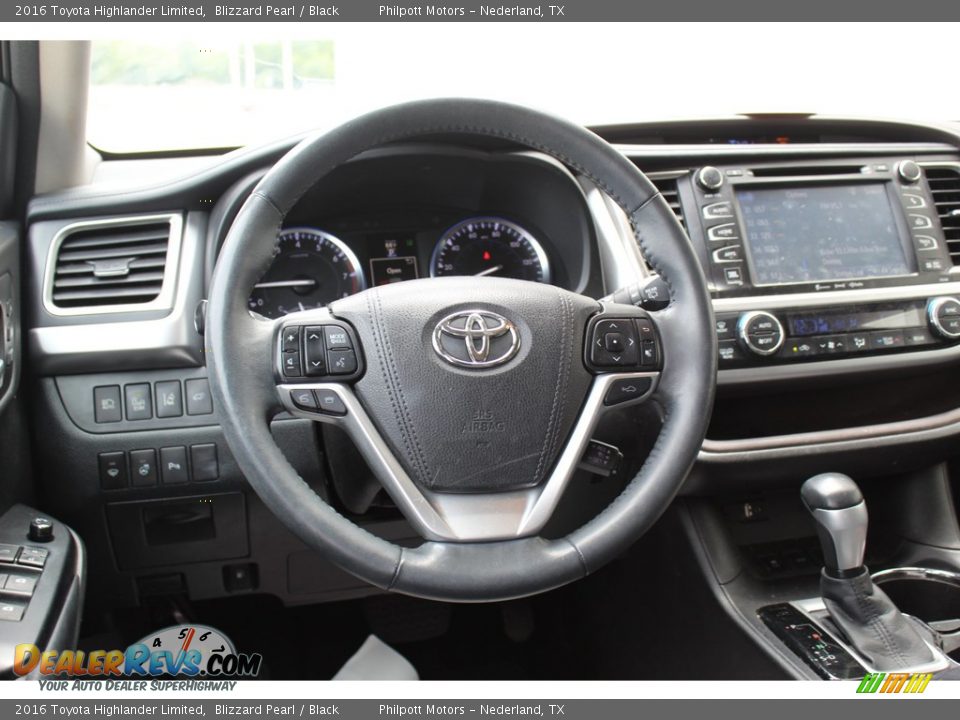 2016 Toyota Highlander Limited Blizzard Pearl / Black Photo #22