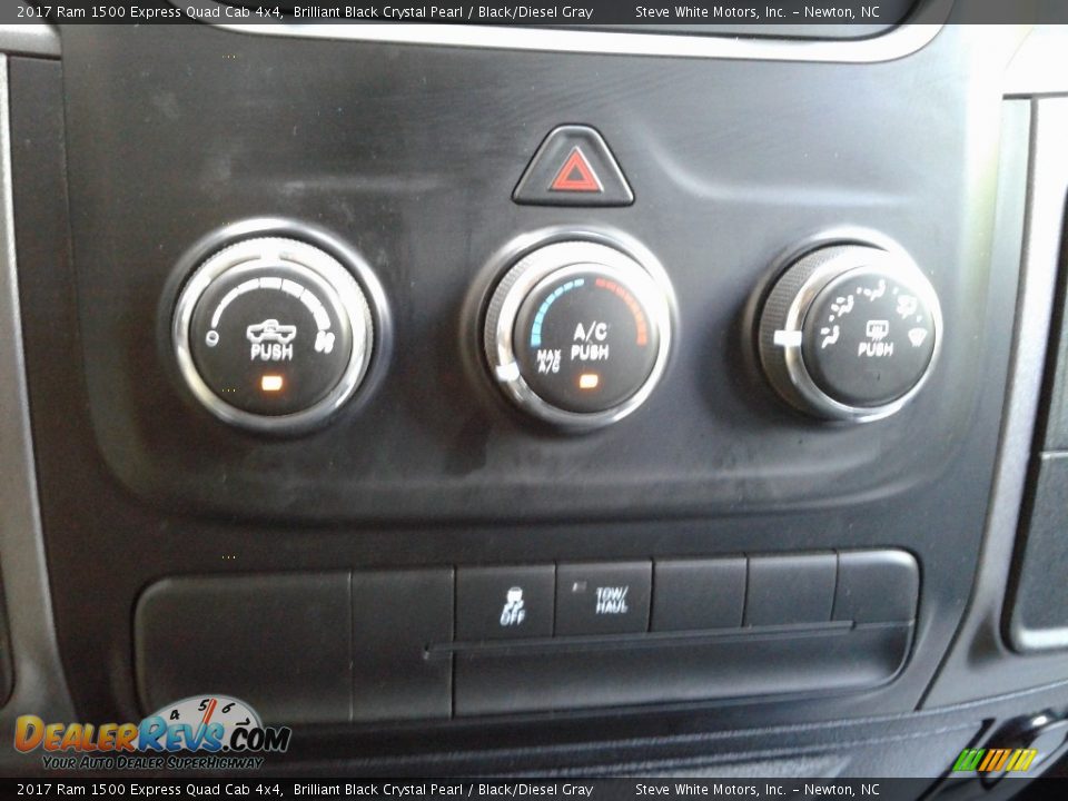 2017 Ram 1500 Express Quad Cab 4x4 Brilliant Black Crystal Pearl / Black/Diesel Gray Photo #19