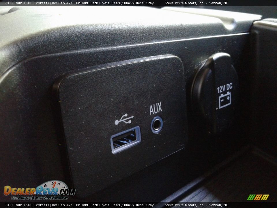 2017 Ram 1500 Express Quad Cab 4x4 Brilliant Black Crystal Pearl / Black/Diesel Gray Photo #21