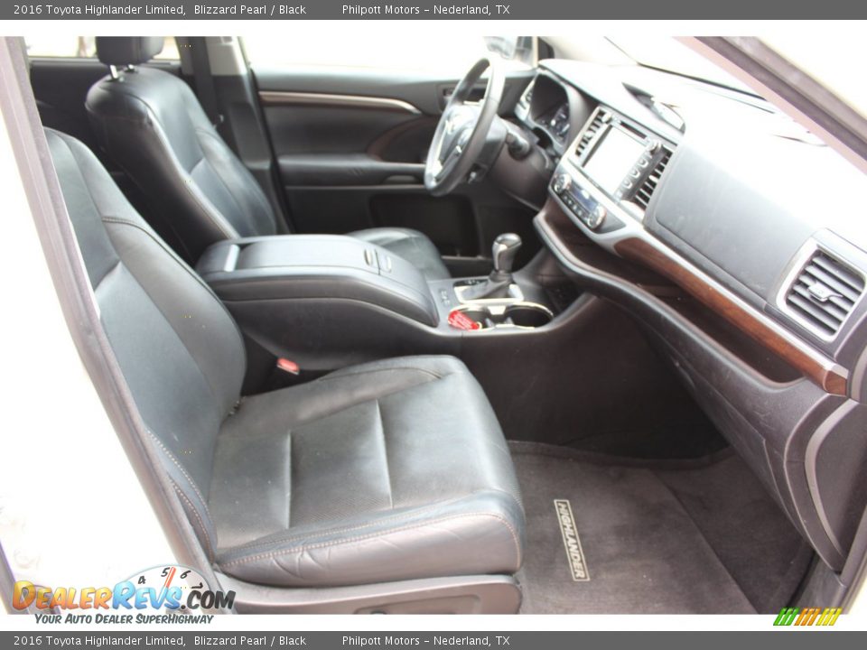 2016 Toyota Highlander Limited Blizzard Pearl / Black Photo #28