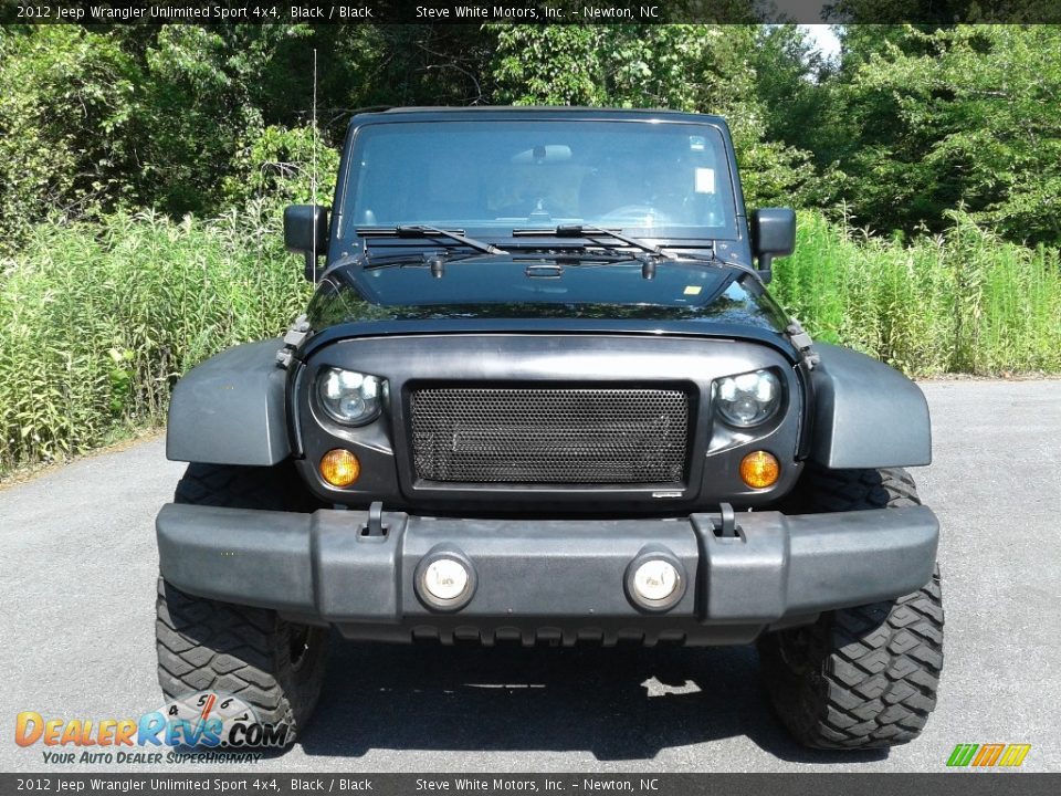 2012 Jeep Wrangler Unlimited Sport 4x4 Black / Black Photo #3