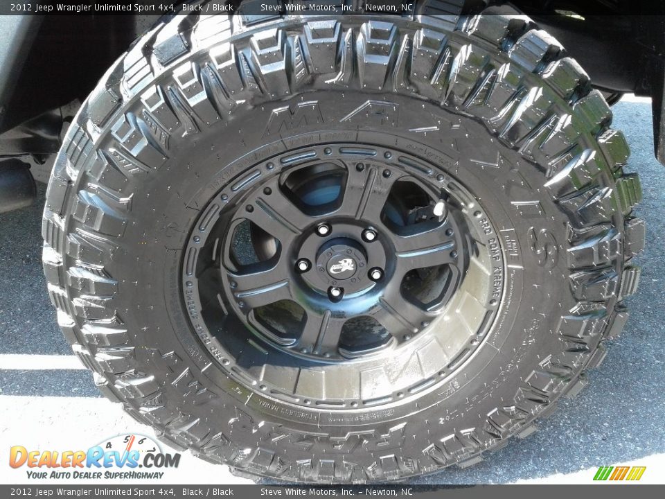 2012 Jeep Wrangler Unlimited Sport 4x4 Black / Black Photo #9