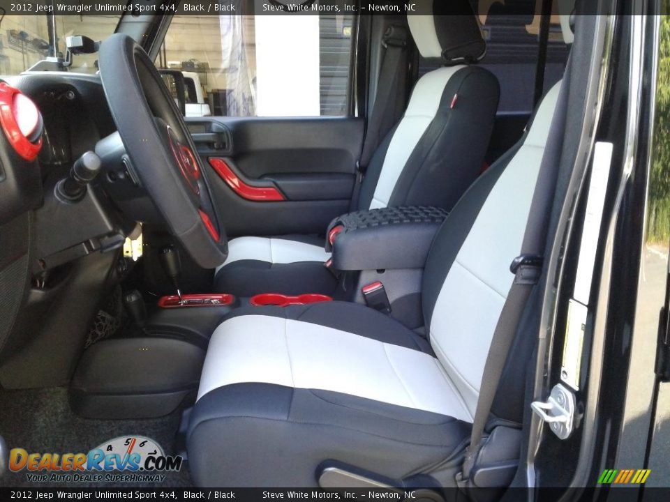2012 Jeep Wrangler Unlimited Sport 4x4 Black / Black Photo #11