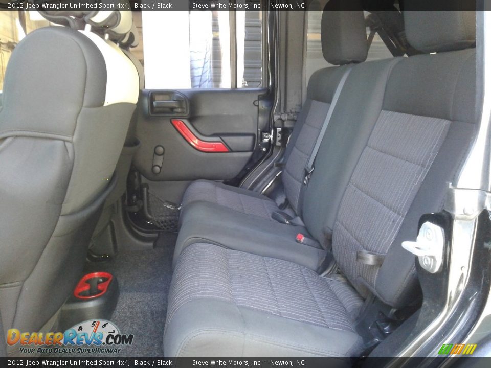 2012 Jeep Wrangler Unlimited Sport 4x4 Black / Black Photo #13