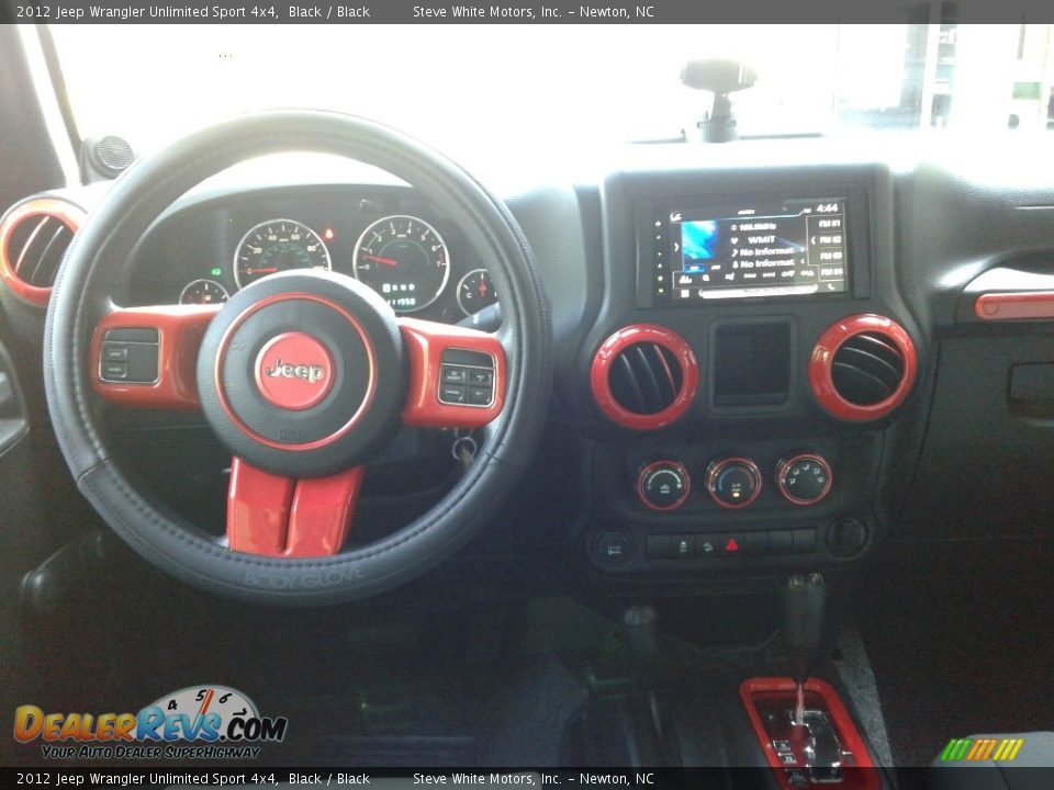 2012 Jeep Wrangler Unlimited Sport 4x4 Black / Black Photo #17