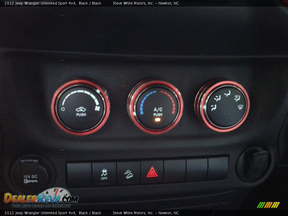 2012 Jeep Wrangler Unlimited Sport 4x4 Black / Black Photo #24