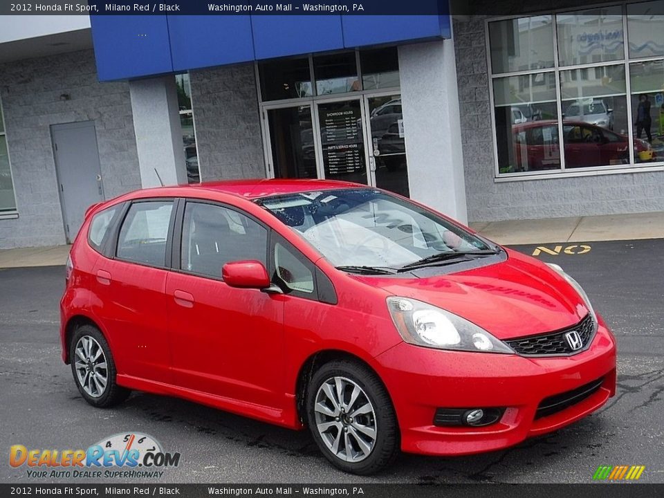 2012 Honda Fit Sport Milano Red / Black Photo #1