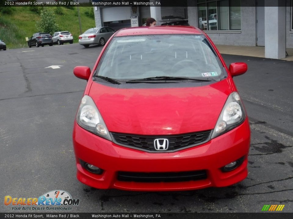 2012 Honda Fit Sport Milano Red / Black Photo #3