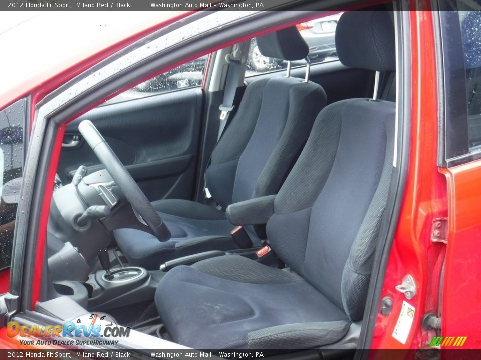 2012 Honda Fit Sport Milano Red / Black Photo #10