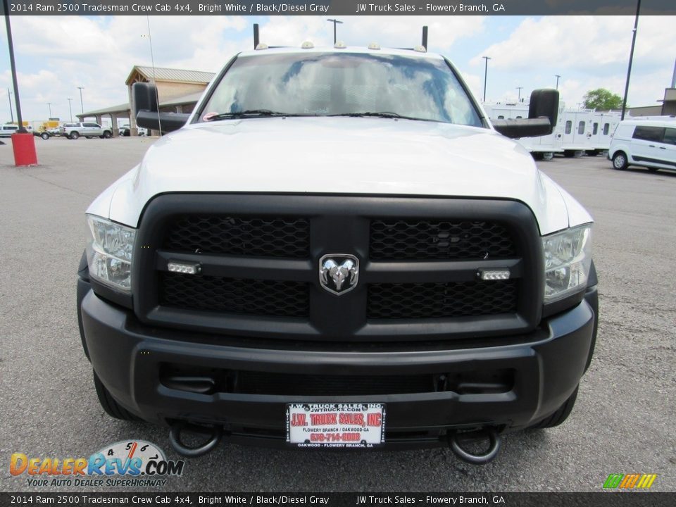 2014 Ram 2500 Tradesman Crew Cab 4x4 Bright White / Black/Diesel Gray Photo #8