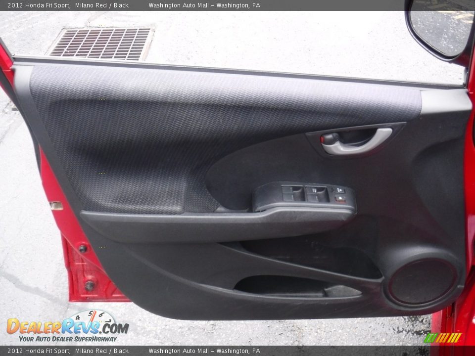 2012 Honda Fit Sport Milano Red / Black Photo #11