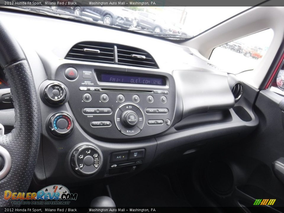 2012 Honda Fit Sport Milano Red / Black Photo #13