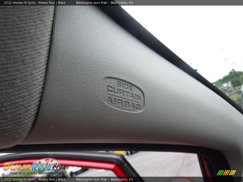 2012 Honda Fit Sport Milano Red / Black Photo #15