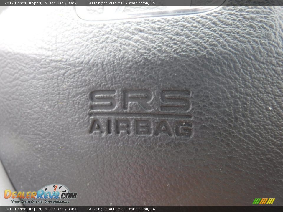 2012 Honda Fit Sport Milano Red / Black Photo #17
