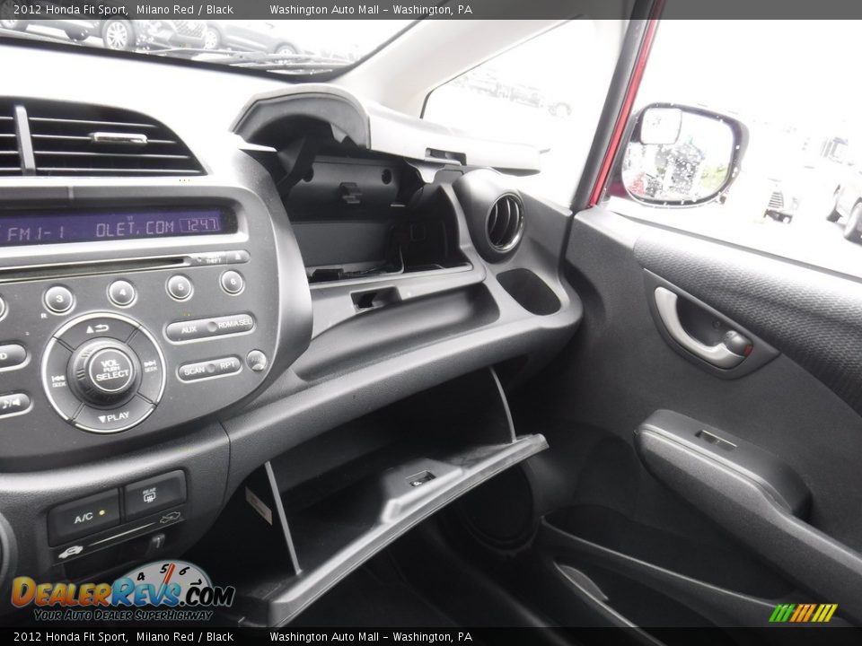 2012 Honda Fit Sport Milano Red / Black Photo #18