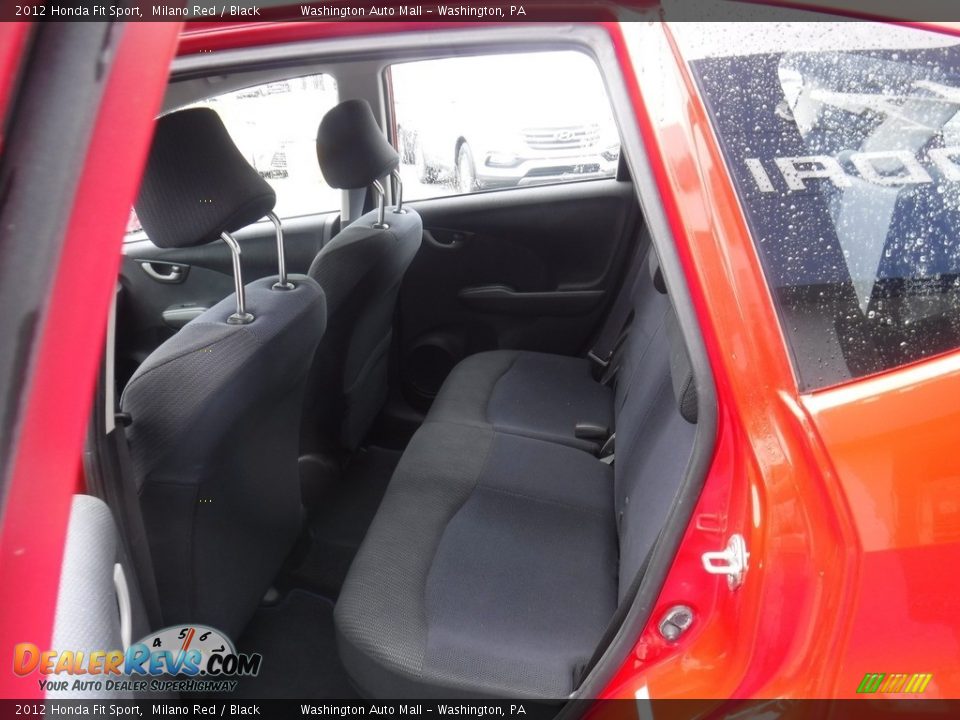 2012 Honda Fit Sport Milano Red / Black Photo #19