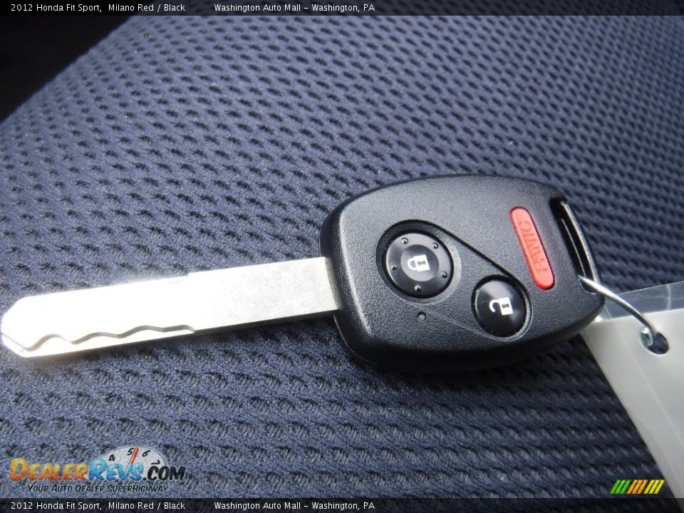 2012 Honda Fit Sport Milano Red / Black Photo #20