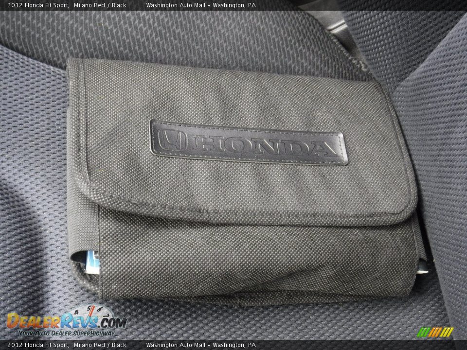 2012 Honda Fit Sport Milano Red / Black Photo #21