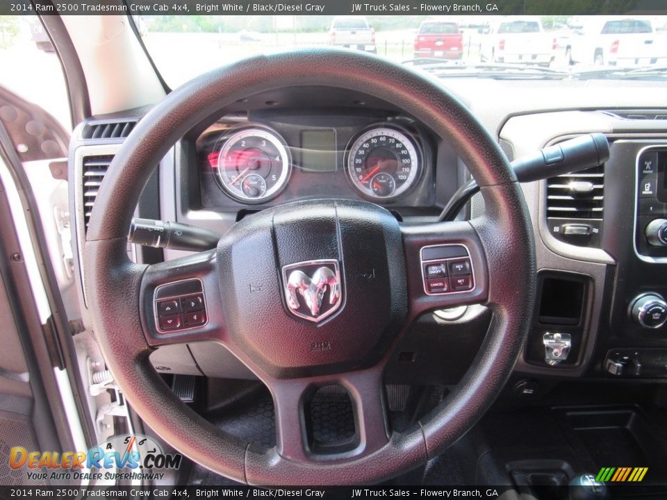 2014 Ram 2500 Tradesman Crew Cab 4x4 Bright White / Black/Diesel Gray Photo #25