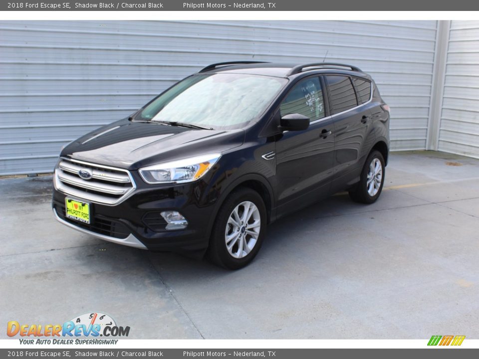 2018 Ford Escape SE Shadow Black / Charcoal Black Photo #4