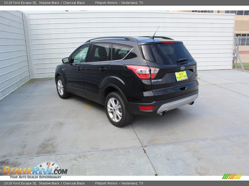 2018 Ford Escape SE Shadow Black / Charcoal Black Photo #8