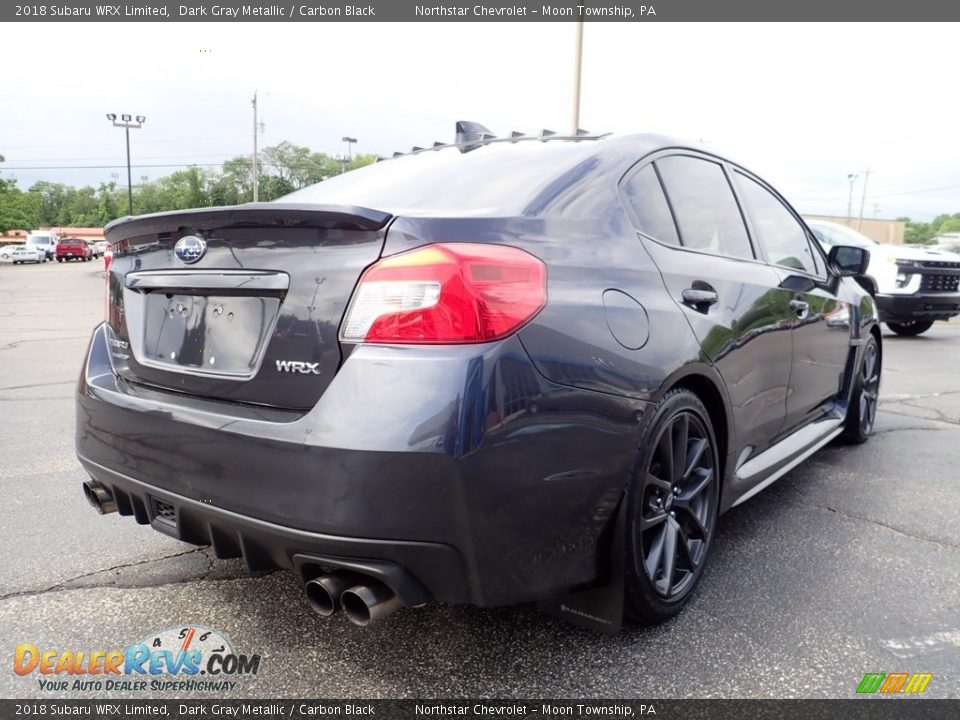 2018 Subaru WRX Limited Dark Gray Metallic / Carbon Black Photo #7