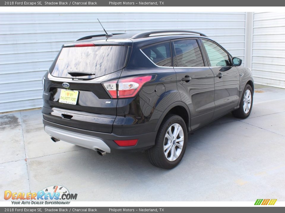 2018 Ford Escape SE Shadow Black / Charcoal Black Photo #10